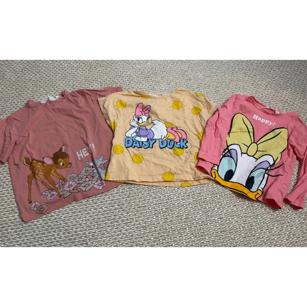 H&M, Zara Disney Kids Clothing Lot Sweatshirts T-Shirts Pants Mickey Minnie 2/4